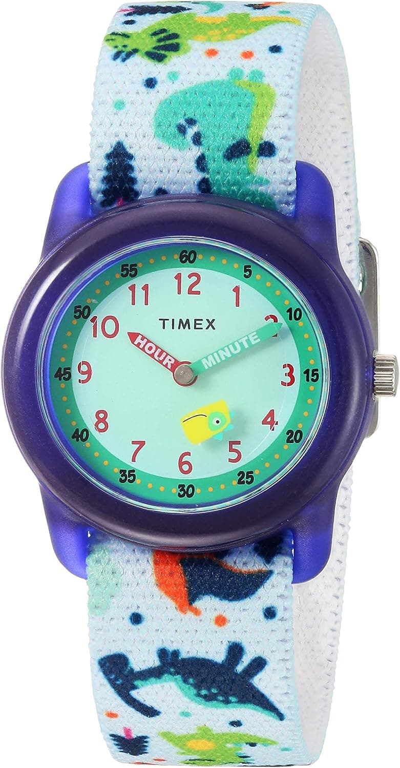 Timex Time Machines 28mm, Blue Dial White Nylon