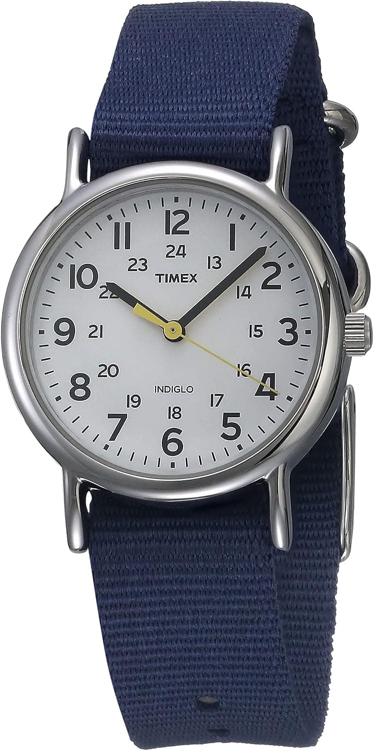 Timex Weekender 31mm, White Dial Blue Nylon