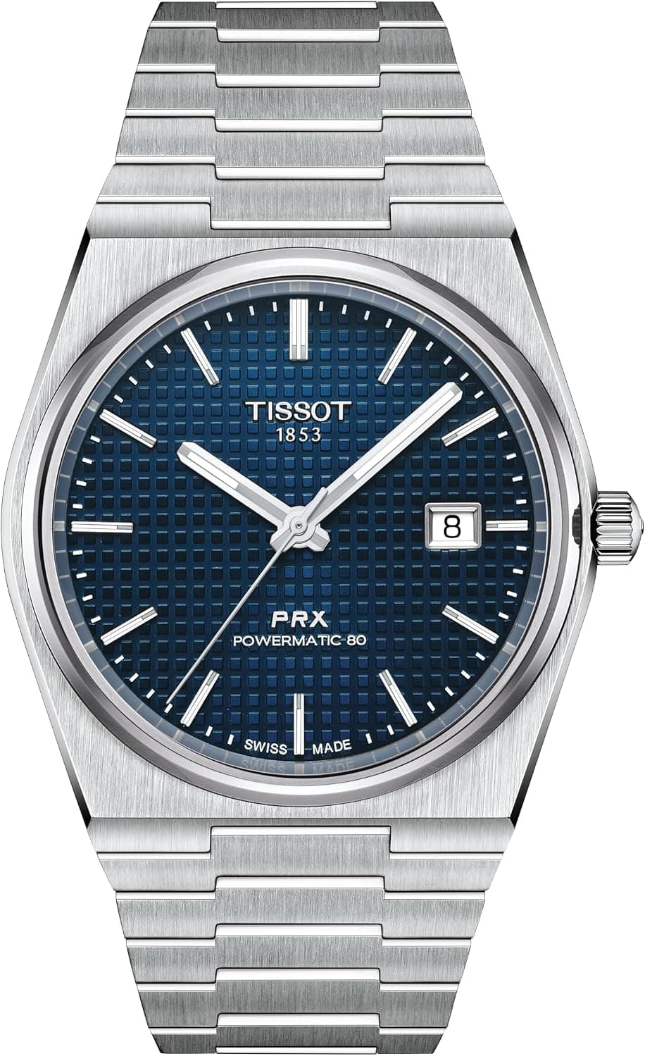 Tissot PRX 40mm, Blue Dial Gray Stainless steel