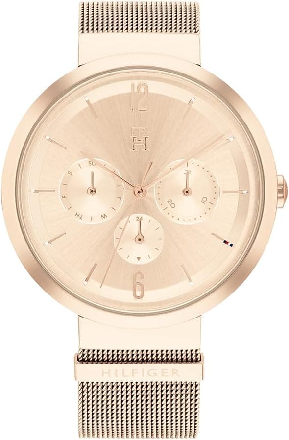 Tommy Hilfiger 1782538, 40mm, Pink Dial, Rose Gold Stainless Steel Bracelet