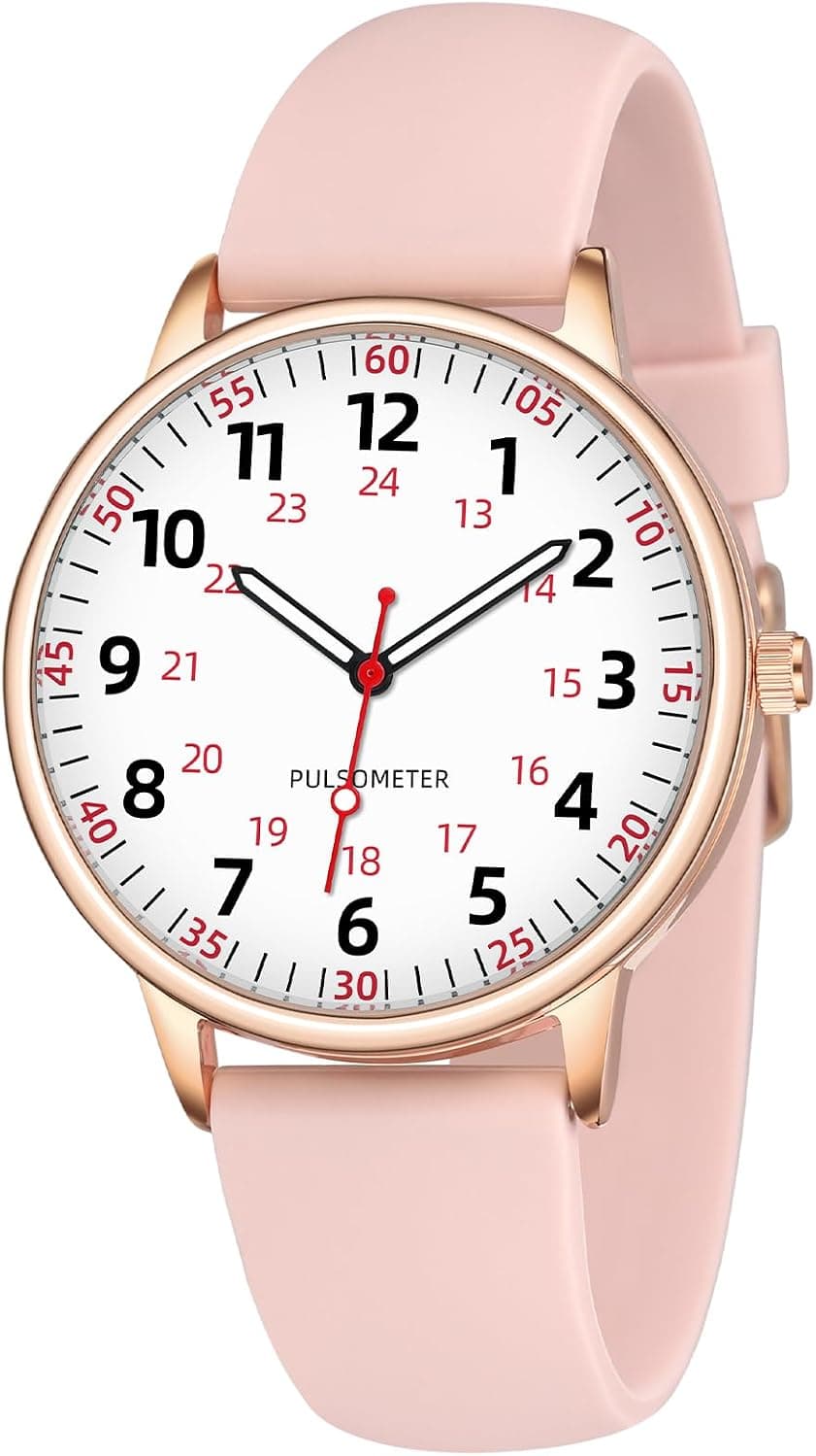 Twoption 0027, 38mm, White Dial, Rose Gold Silicone Band