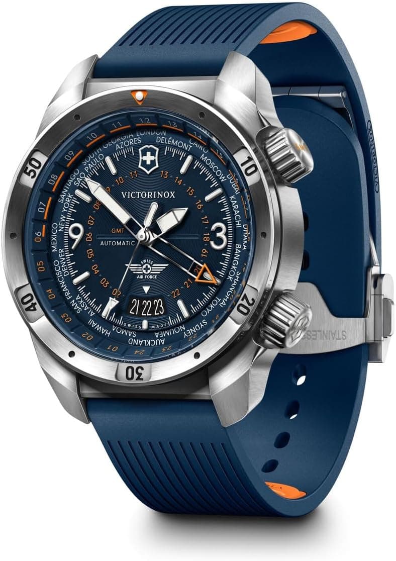 Victorinox Swiss Army Air Pro 43mm, Blue Dial Blue Rubber