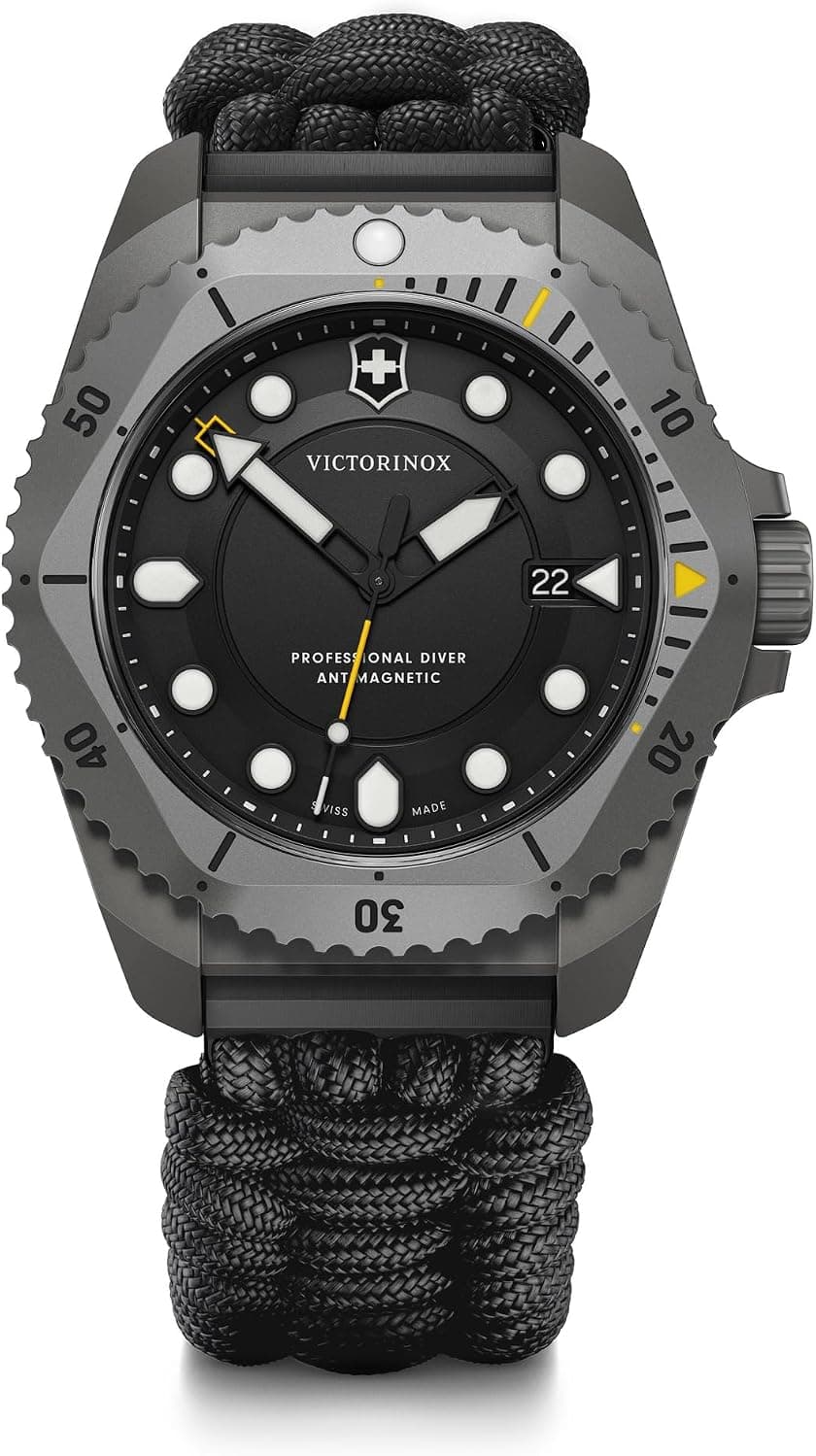 Victorinox Swiss Army Dive Pro, Black Dial Black Paracord