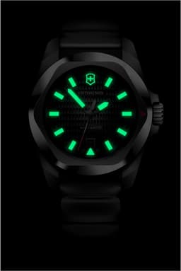 Victorinox Swiss Army I.N.O.X. Auto 41, SIR, BLK dial, BLK rubber str 41mm Mens, detail view 3