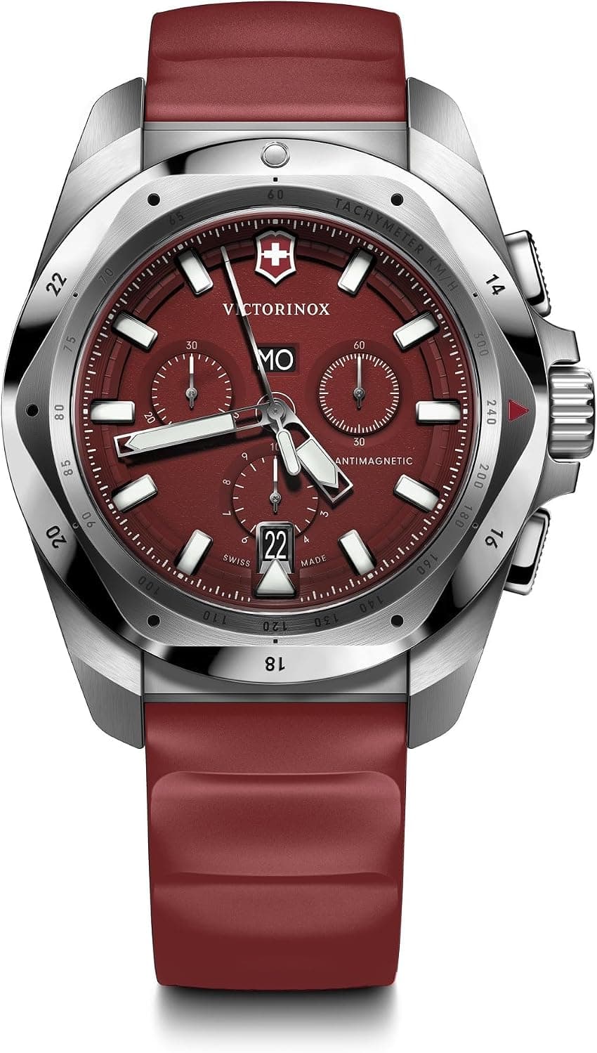 Victorinox Swiss Army I.N.O.X. Chrono 43mm, Red Dial