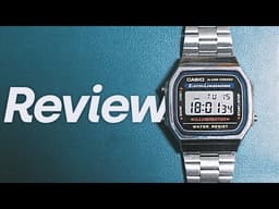Casio A168W Vintage, Black Dial video 1