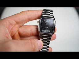 Casio Analog-Digital Fashion Vintage, Blue Dial video 1