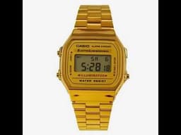 Casio -A168WG-9WDF, Gold Dial video 1