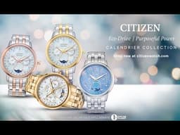 Citizen Calendrier 37mm, Blue Dial video 2