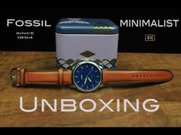 Fossil Minimalist, Blue Dial video 2