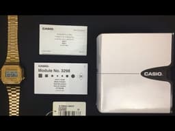Casio -A168WG-9WDF, Gold Dial video 1
