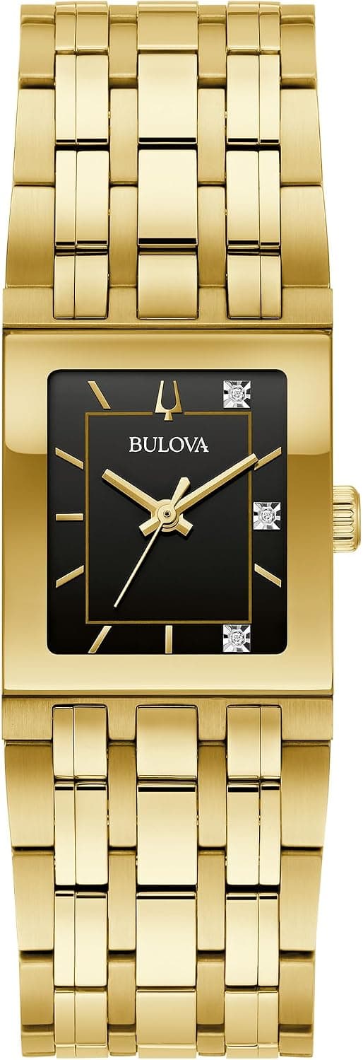 Bulova Marc Anthony Modern Quadra 21mm, Black Dial