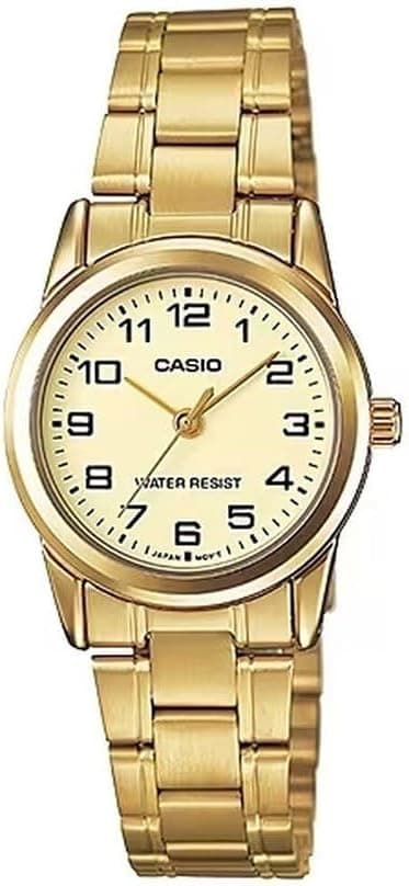 Casio Woman LTP-V001G-9B 31mm, Gold Dial Gold Stainless steel