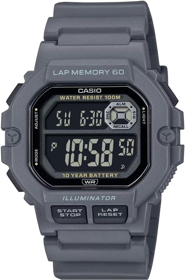 Casio WS-1400H-8BVCF, 44mm, Black Dial, Black Resin Band