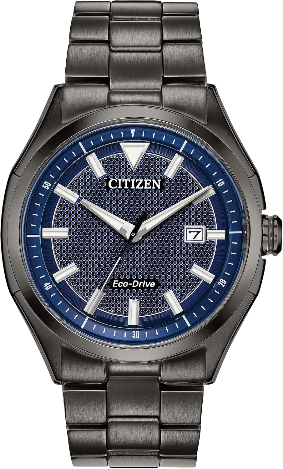Citizen Eco-Drive AW1147-52L, 41mm, Blue Dial, Black Stainless Steel Bracelet