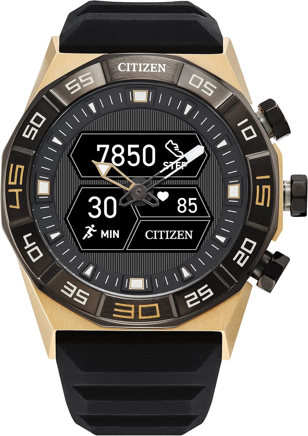 Citizen CZ Smart JX2009-03E, 44mm, Black Dial, Black Silicone Band