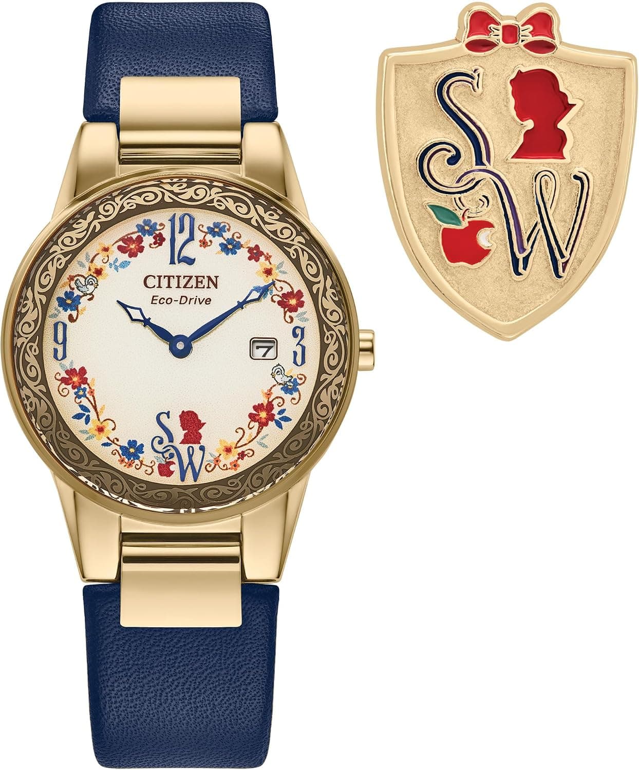 Citizen Snow White GA1079-41W, 30mm, Blue Leather Band