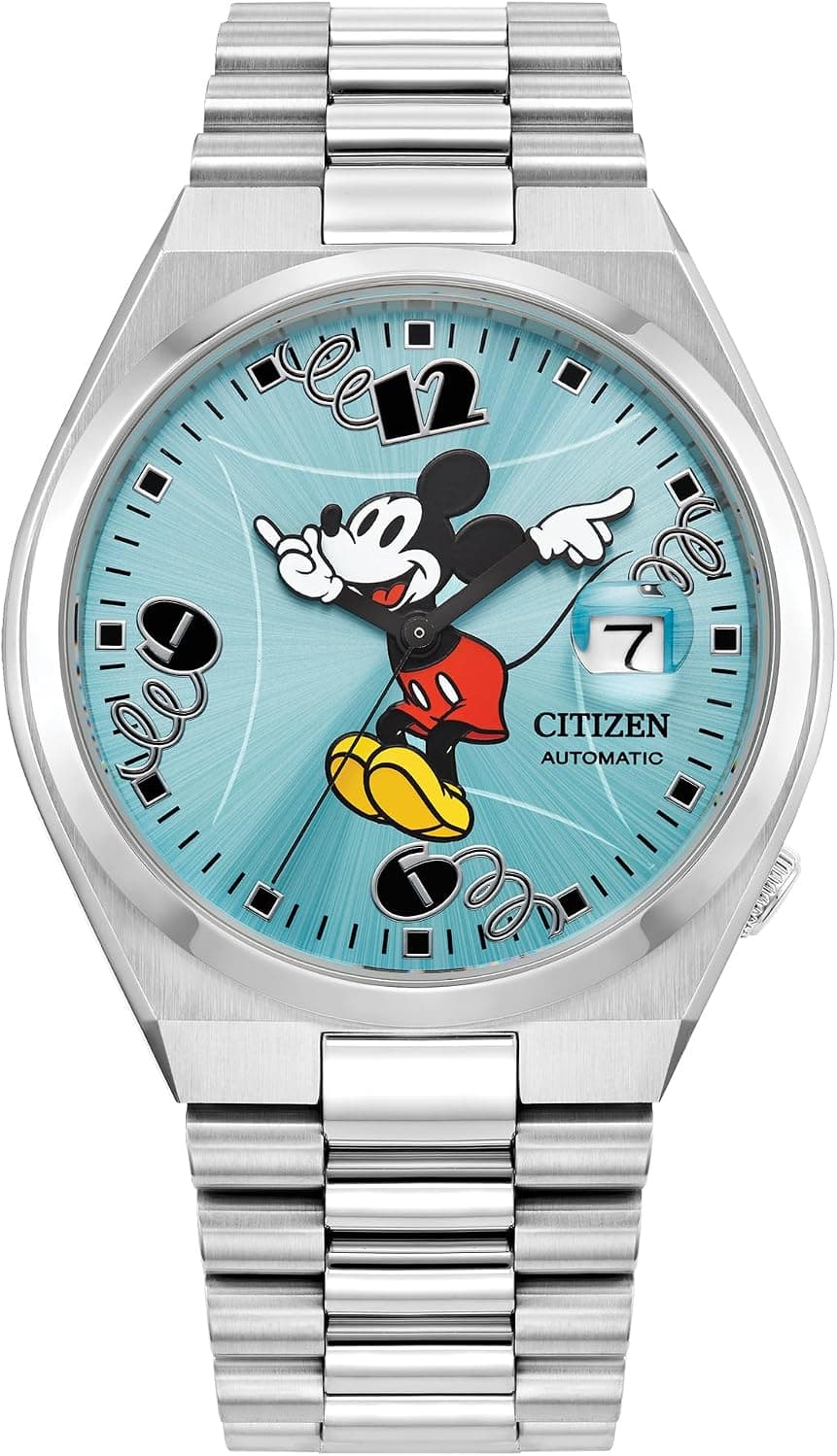 Citizen Mickey Mouse NJ0156-50L, 40mm, Blue Dial, Silver Stainless Steel Bracelet
