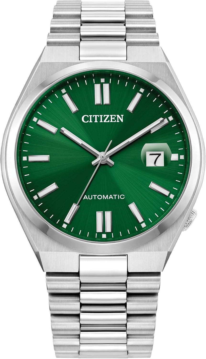 Citizen Tsuyosa NJ0150-56X, 40mm, Green Dial, Silver Stainless Steel Bracelet