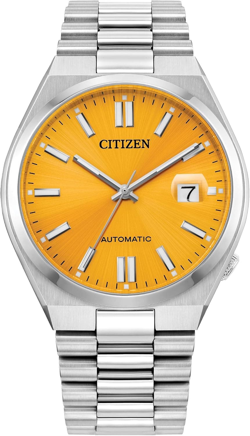 Citizen Tsuyosa NJ0150-56Z, 40mm, Yellow Dial, Silver Stainless Steel Bracelet