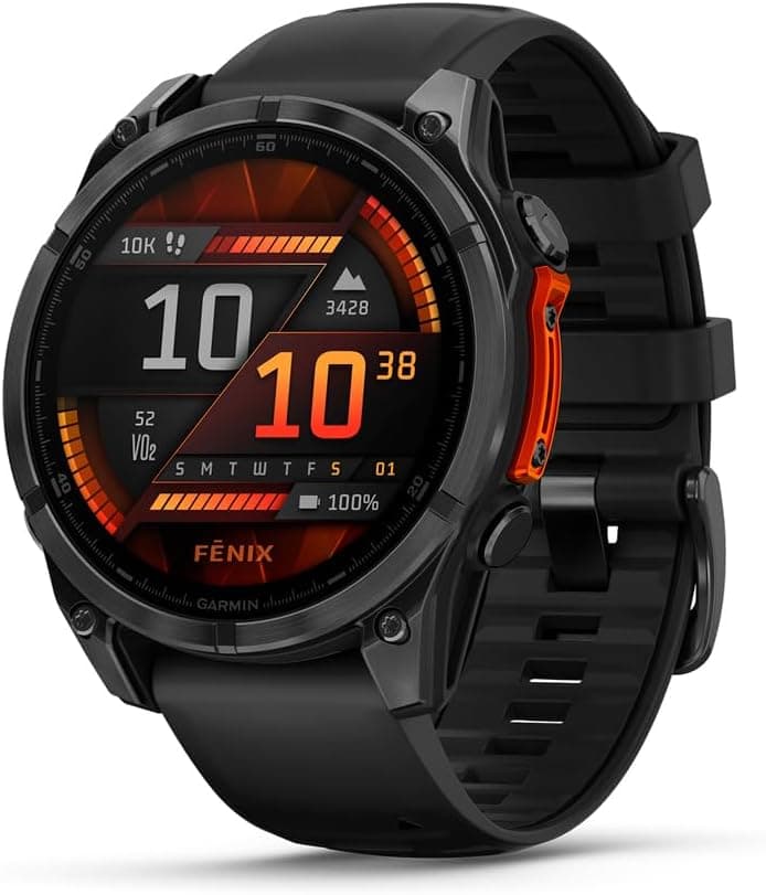 Garmin Fēnix® 8 47mm, Black Silicone 90400
