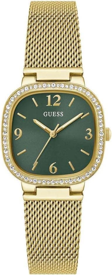 Guess GW0354L5, 32mm, Green Dial, Gold Stainless Steel Bracelet