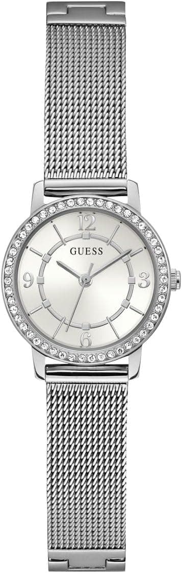 Guess GW0534L1, 28mm, White Dial, Silver Stainless Steel Bracelet