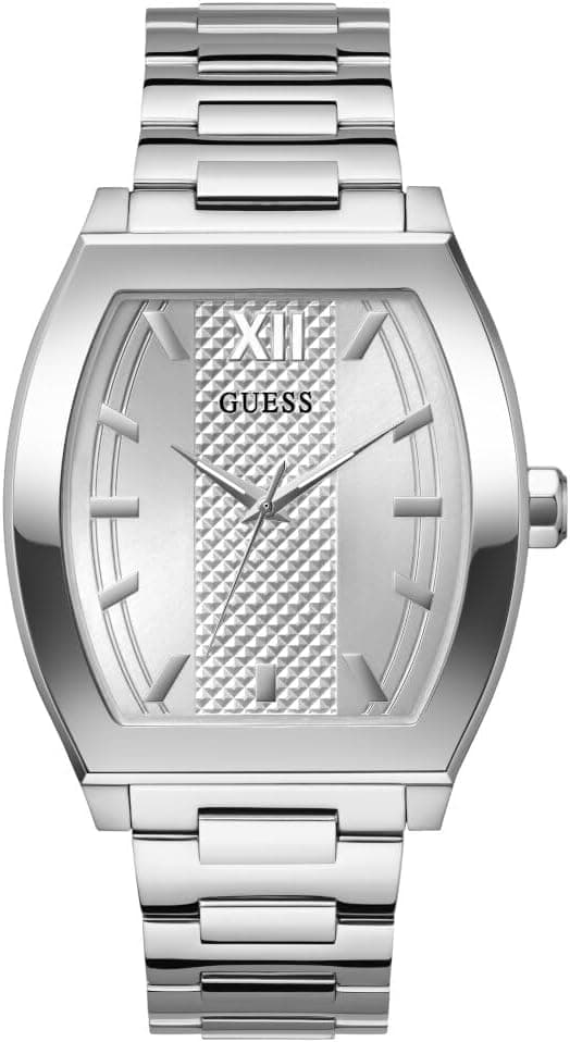 Guess GW0705G1 42mm, Silver Dial Silver Stainless steel