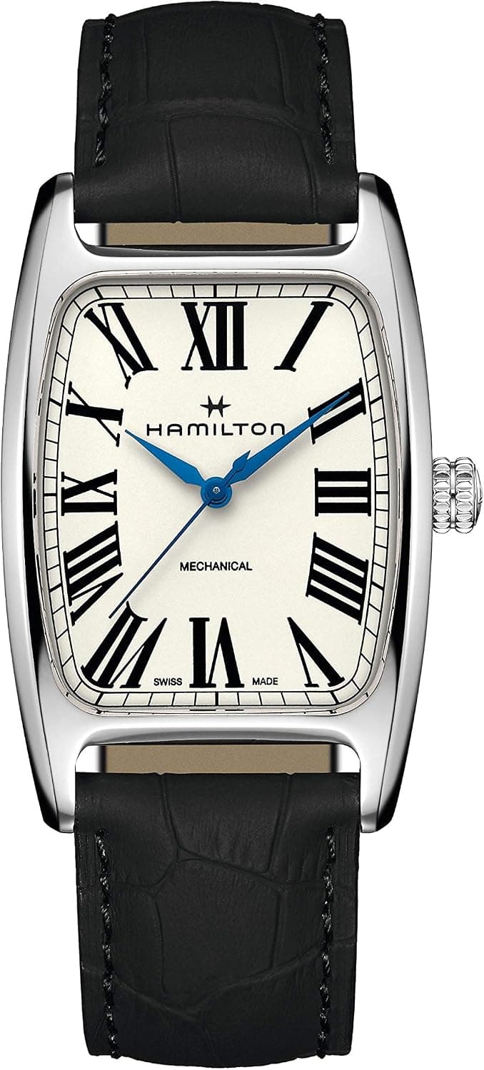Hamilton American Classic Boulton 34mm, White Dial White Leather