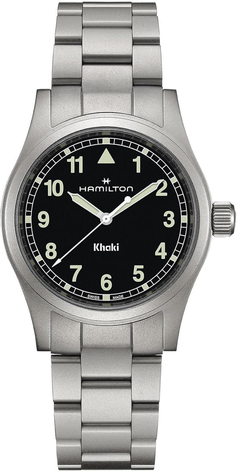 Hamilton Khaki Field 38mm, Black Dial Silver Stainless steel