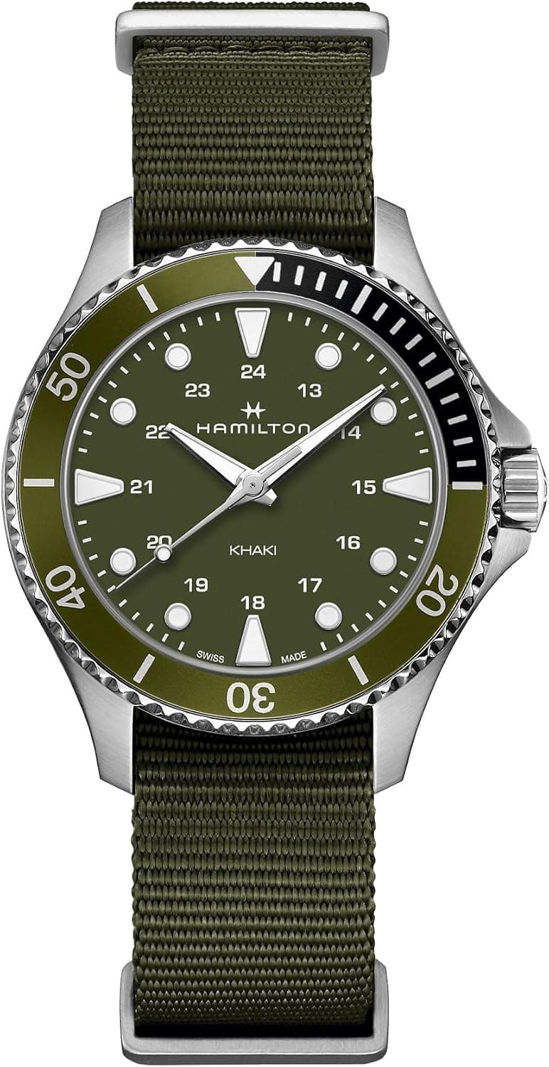 Hamilton H82241961 37mm, Green Dial Green Nylon