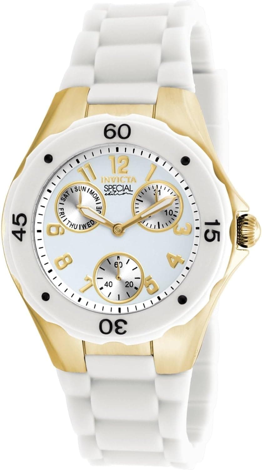 Invicta 18796 38mm, White Dial White Silicone