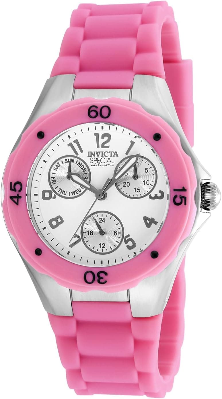 Invicta 18791 38mm, White Dial Pink Silicone