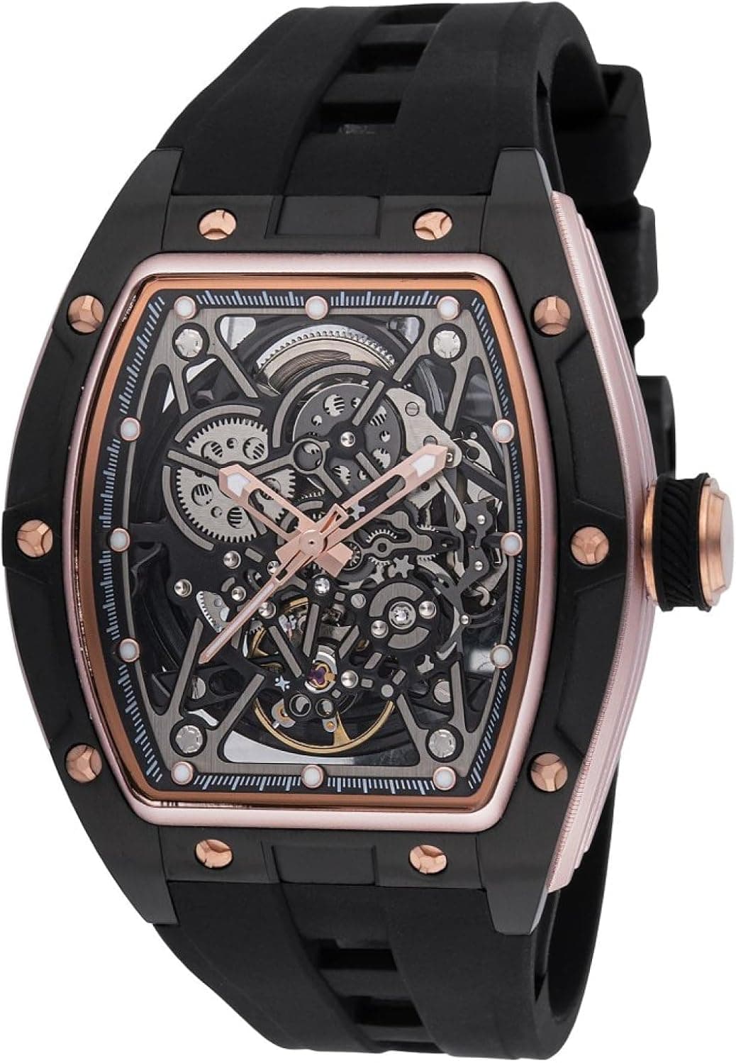 Invicta 49016 44mm, Black Dial Black Silicone