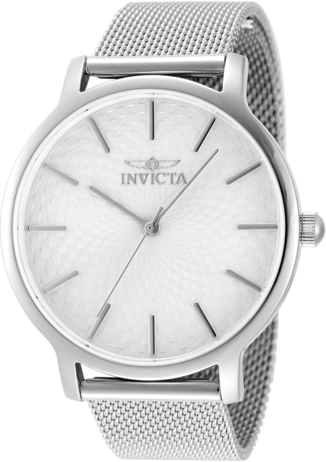 Invicta 48972 38mm, Silver Dial Silver-tone Stainless steel
