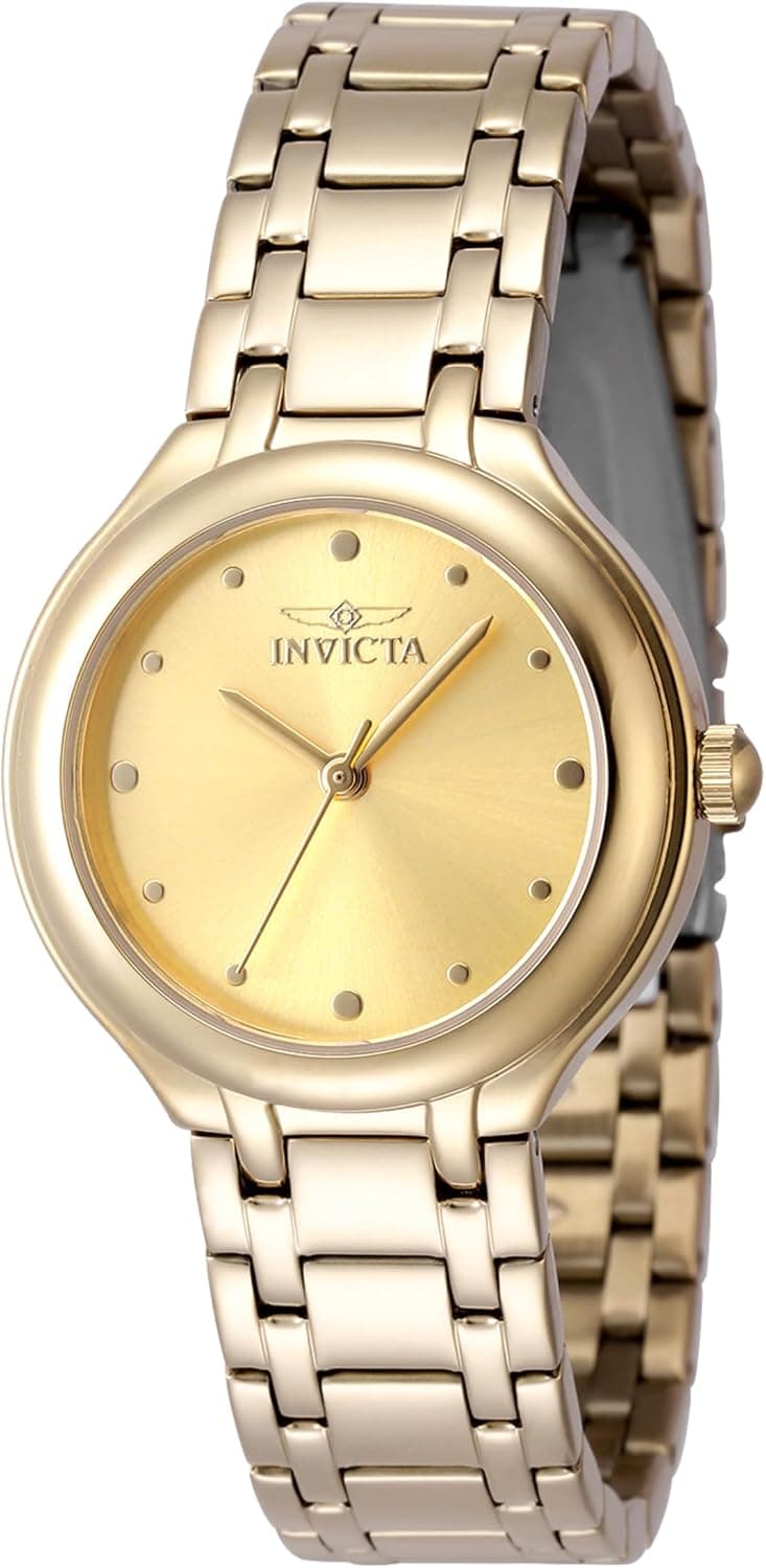 Invicta Wildflower PC21J 32mm, Gold Dial Gold Stainless steel