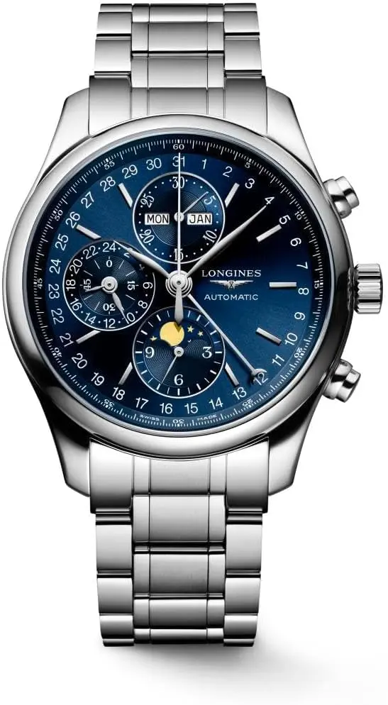 Longines Master L27734926, 42mm, Blue Dial, Silver Metal Bracelet
