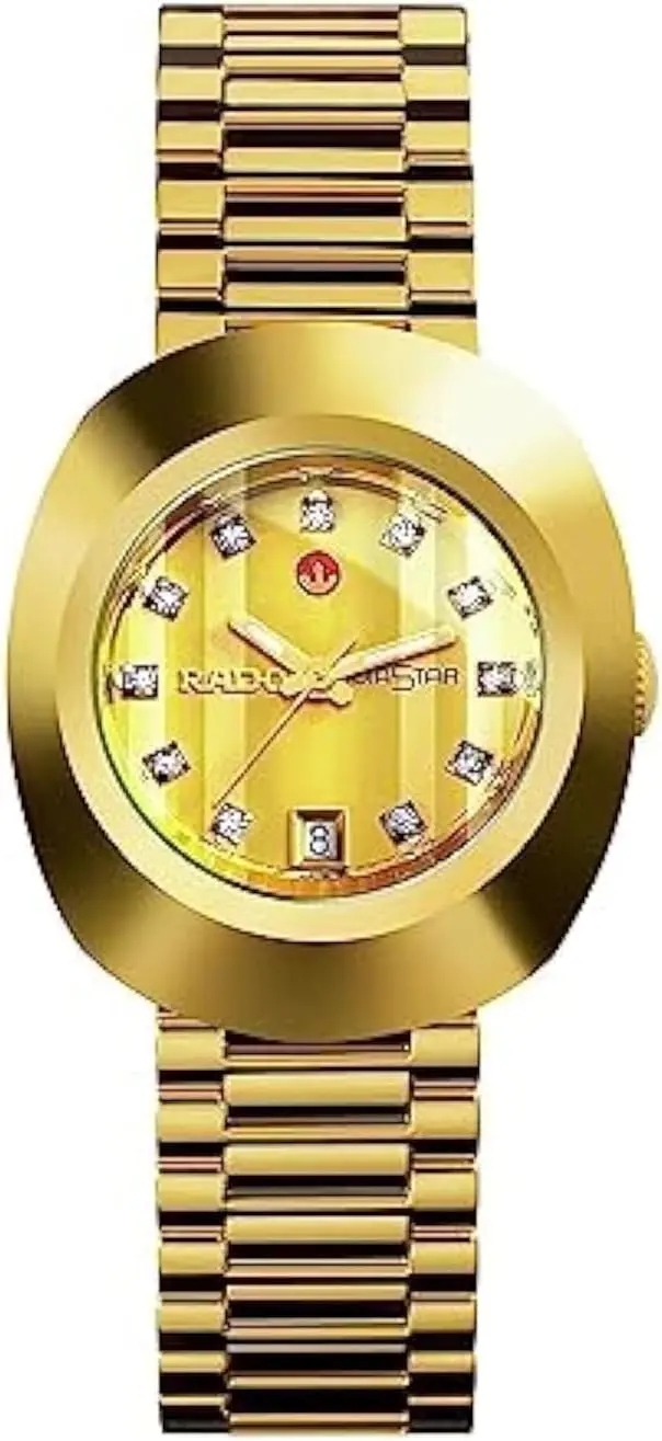 Rado DiaStar Original R12416633, 27mm, Gold Dial, Gold Stainless Steel Bracelet