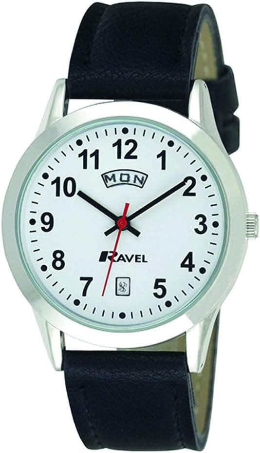 Ravel Classic R0706.20.1, 36mm, White Dial, Faux Leather Band
