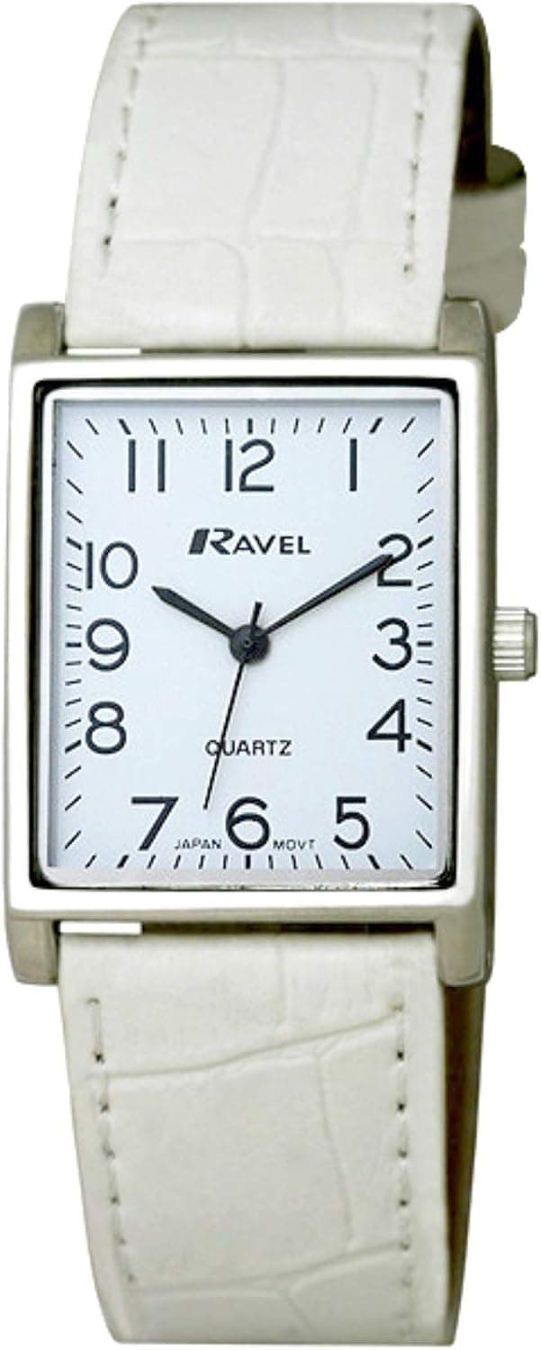 Ravel R0120.04.1, 25mm, White Dial, Plastic Band