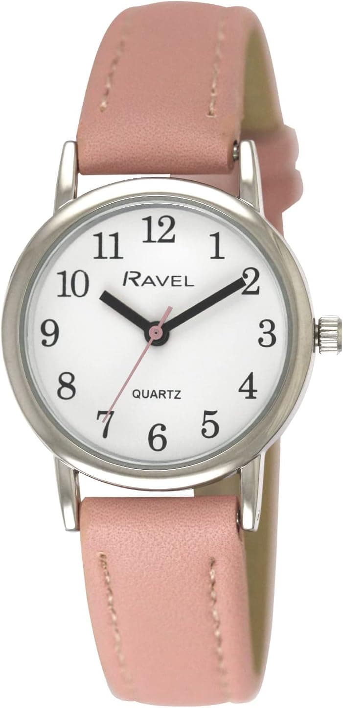 Ravel Pastel R0137.05.1, 36mm, White Dial, Silver Faux Leather Band