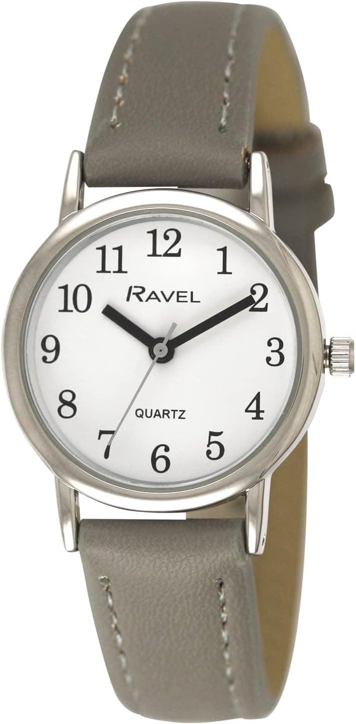 Ravel Pastel Everyday R0137.13.2, 27mm, White Dial, Silver Polyurethane Band