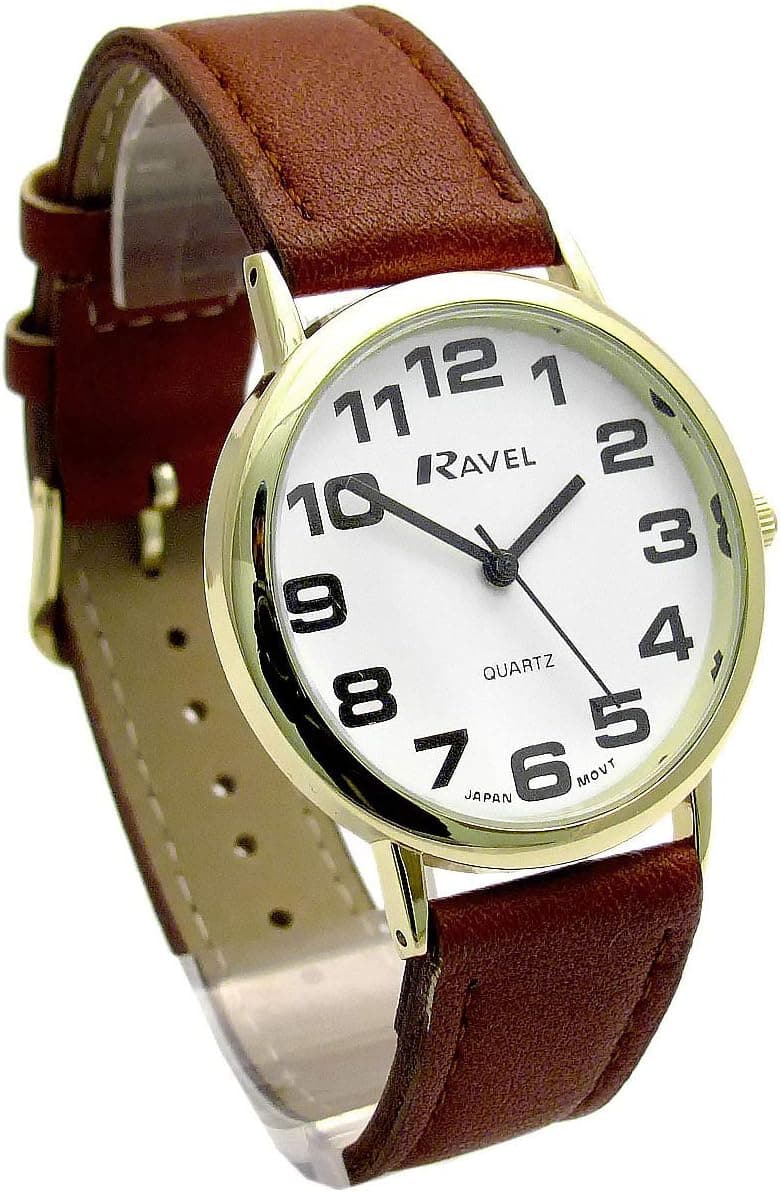Ravel R0105.22.1, 49mm, White Dial, Brown Plastic Band