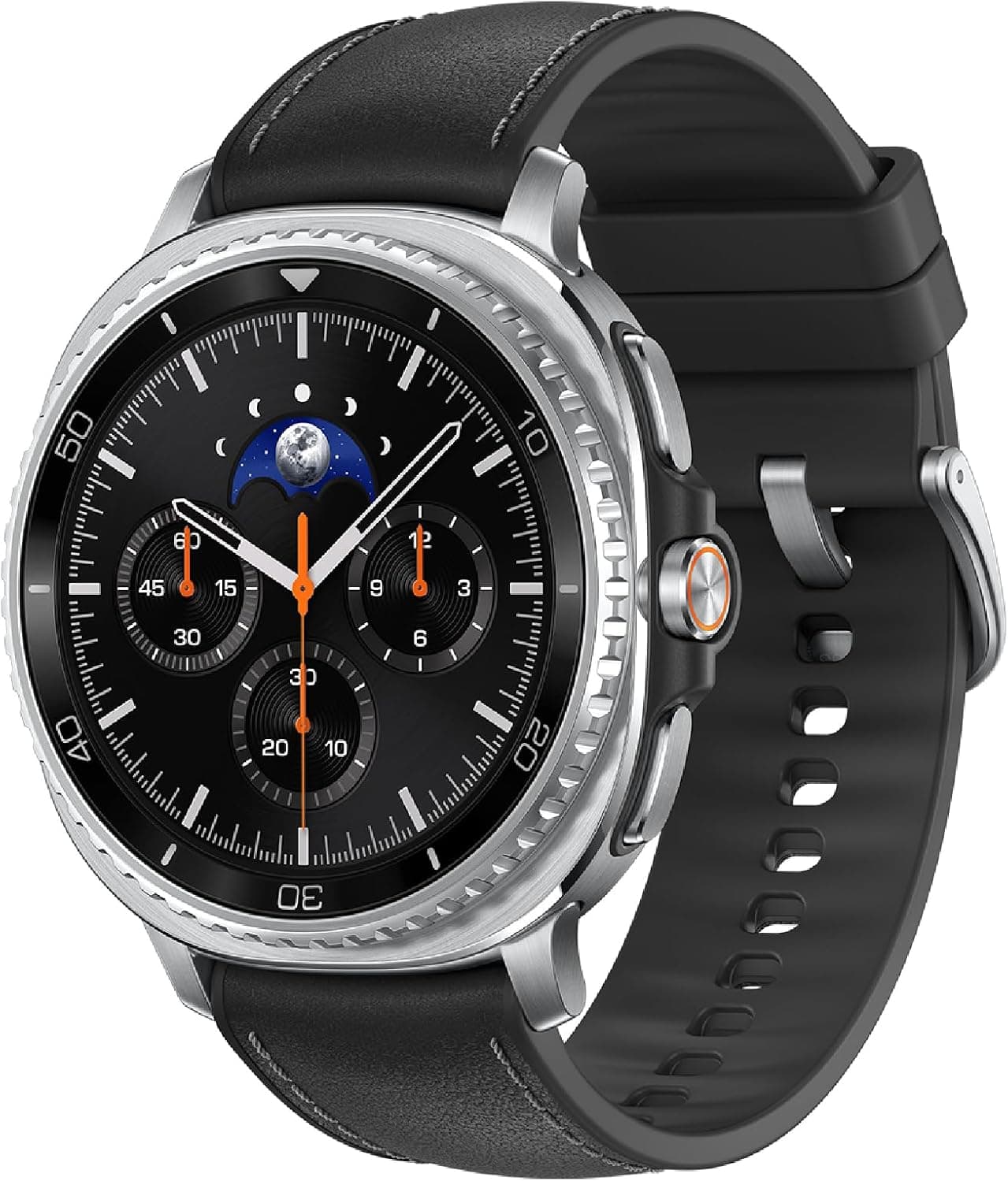 Samsung Galaxy Watch 8 Classic SM-L500NZKQXAA, 46 mm, schwarzes Lederarmband
