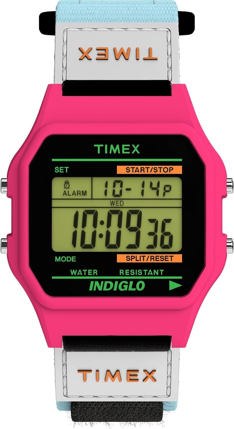 Timex Classical 36mm, Multicolor Dial Blue Nylon