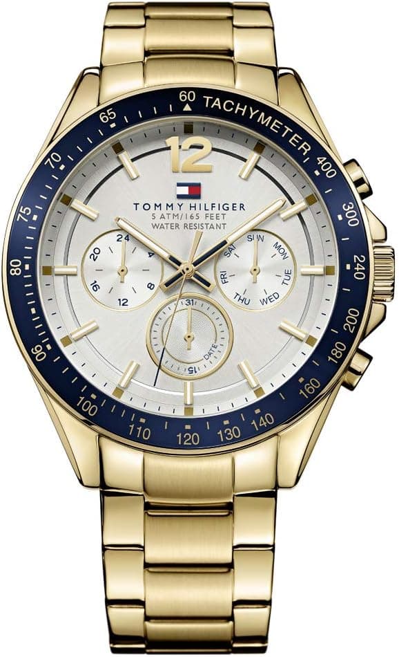 Tommy Hilfiger Multi 1791121, 48mm, Silver Dial, Silver Stainless Steel Bracelet