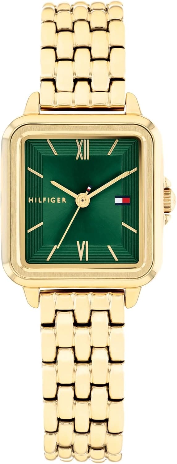 Tommy Hilfiger Mia 1782858, 22mm, Green Dial, Rose Gold Stainless Steel Bracelet