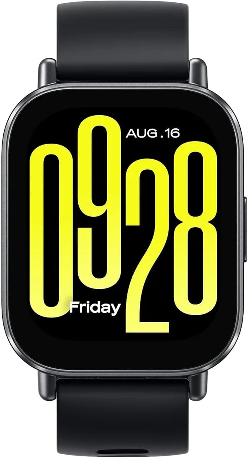 Xiaomi Redmi Watch 5 Active BHR8784GL, Black Dial, Black Silicone Band
